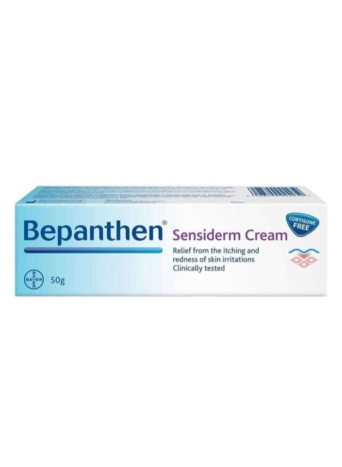 Bepanthen Sensiderm Cream or Irritated, Itchy & Red Skin 50g - Image 1