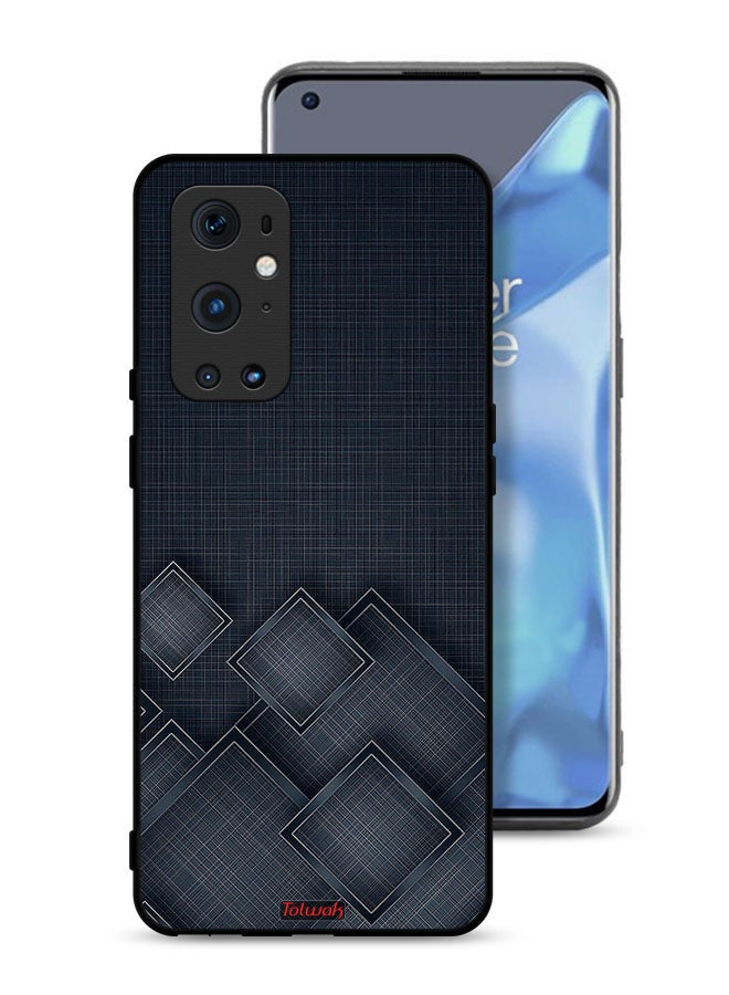 Tolwak OnePlus 9 Pro 5G Protective Case Cover Squares Pattern On Cloth - Image 1