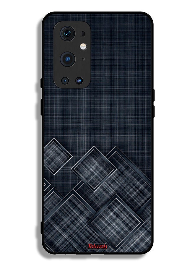 Tolwak OnePlus 9 Pro 5G Protective Case Cover Squares Pattern On Cloth - Image 2