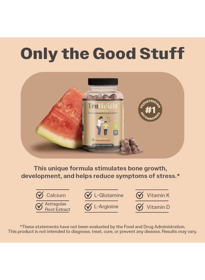 TruHeight  Gummies - Natural Height Growth Supplement for Kids & Teens - Pediatric Recommended Height Maximizer with Ashwaganda & Calcium - Height Increase Vitamins, Bone Strength, Grow Taller, Ages 5+ - Image 3