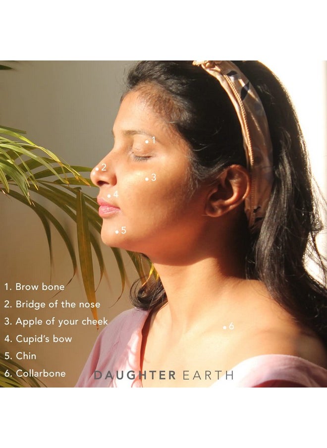 DAUGHTER EARTH Glow Goddess Illuminator | Vegan Vitamin E Natural Blush For Women | Highlighter Balm For Glowing & Radiant Skin | Lightweight With Subtle Look | Glow From Within | Dab & Blend  - Image 3