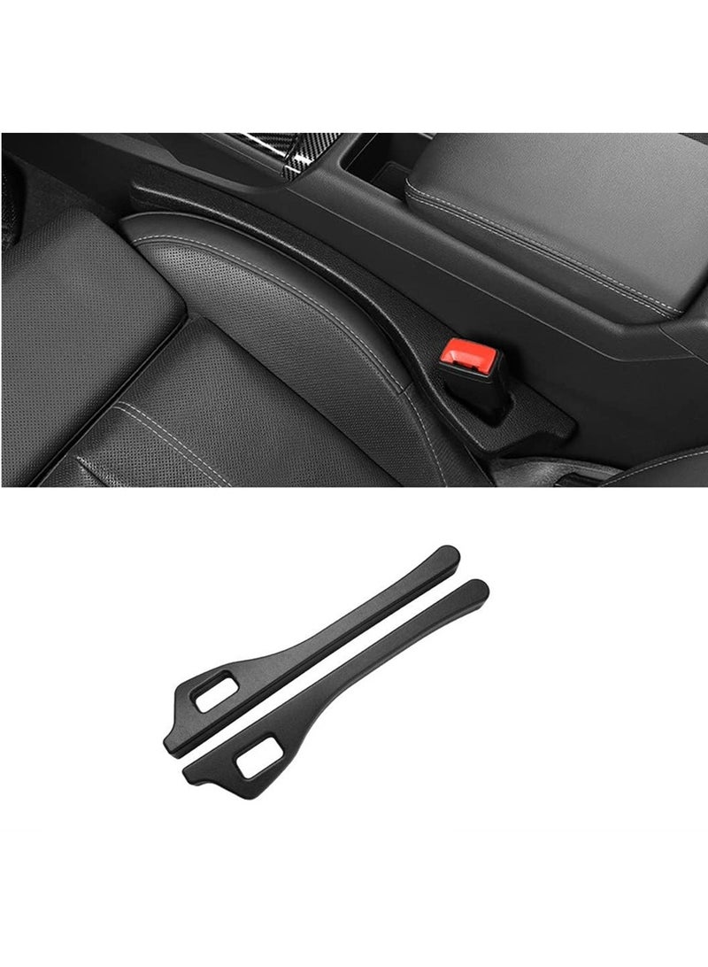 SYOSI 2PCS Car Seat Gap Filler, Car Seat Gap Plug, Prevents Dropping Pocket Valuabes in Gap Between Seat and Console, Practical Car Seat Gap Organiser, Wipeable Waterproof - Image 1
