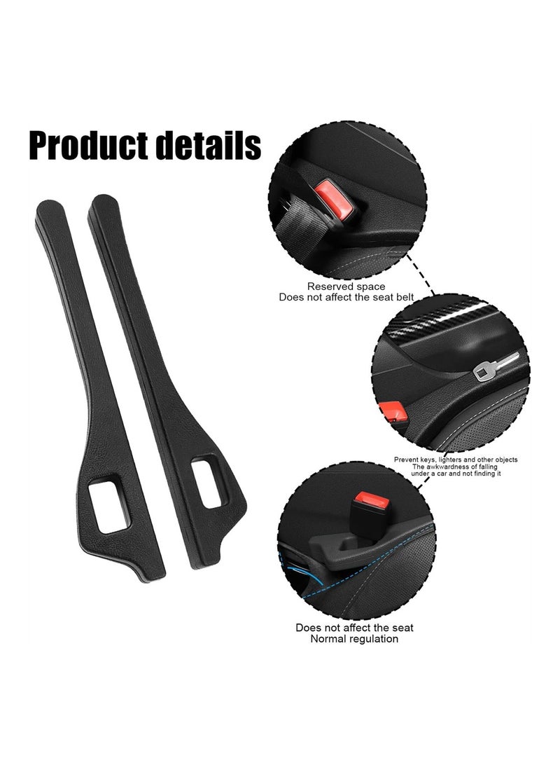 SYOSI 2PCS Car Seat Gap Filler, Car Seat Gap Plug, Prevents Dropping Pocket Valuabes in Gap Between Seat and Console, Practical Car Seat Gap Organiser, Wipeable Waterproof - Image 4