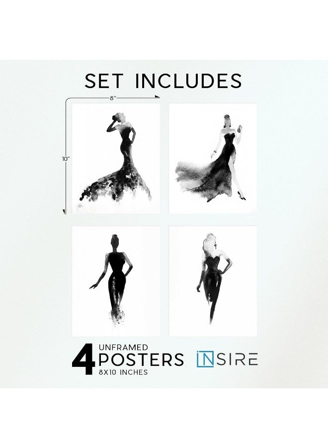 Insire Makeup Wall Decor - Set of 4 (8x10) Unframed - Image 2