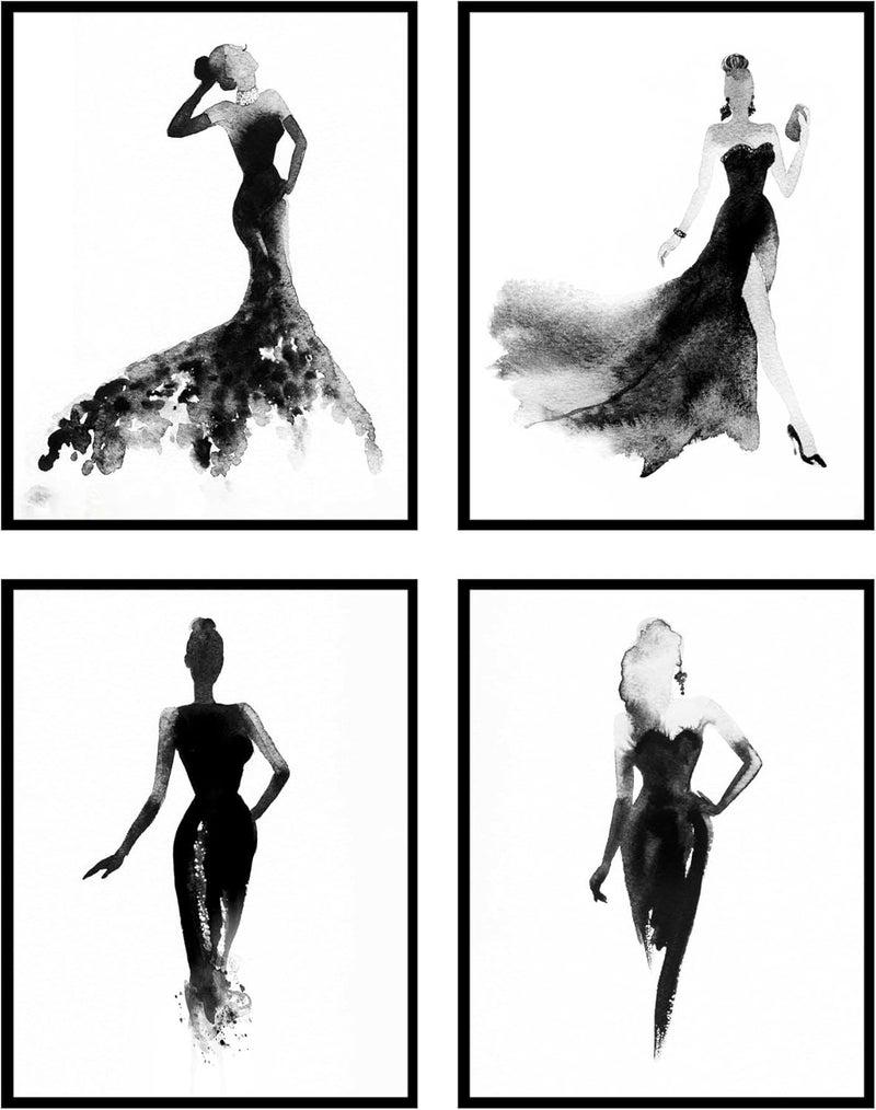 Insire Makeup Wall Decor - Set of 4 (8x10) Unframed - Image 1