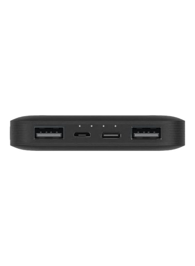 Xiaomi 10000 mAh Redmi Power Bank Fast Charge 2.4A Dual Port with Micro-USB and USB-C Input Black - Image 2