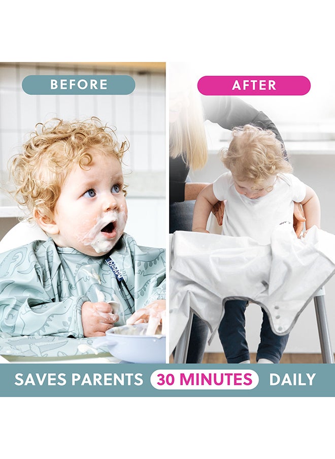 bibado - Long Sleeve Baby Bibs - Babies And Toddlers 6-36 Months - Coverall Baby Weaning Bib - Easy Wipe Clean And Soft Fabric - Image 1