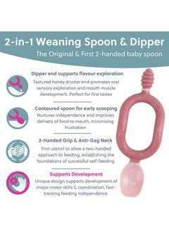 bibado Weaning Spoons 2 Pack - Baby Led Weaning Spoon For Self Feeding, Dual-Ended Cutlery For Oral Sensory Development And Teething Gums  - Image 3