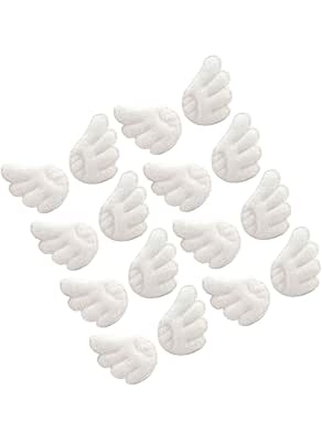 DOITOOL 15 Pairs Angel Wings Patches for White DIY Sewing Clothing Hat Decoration - Image 1