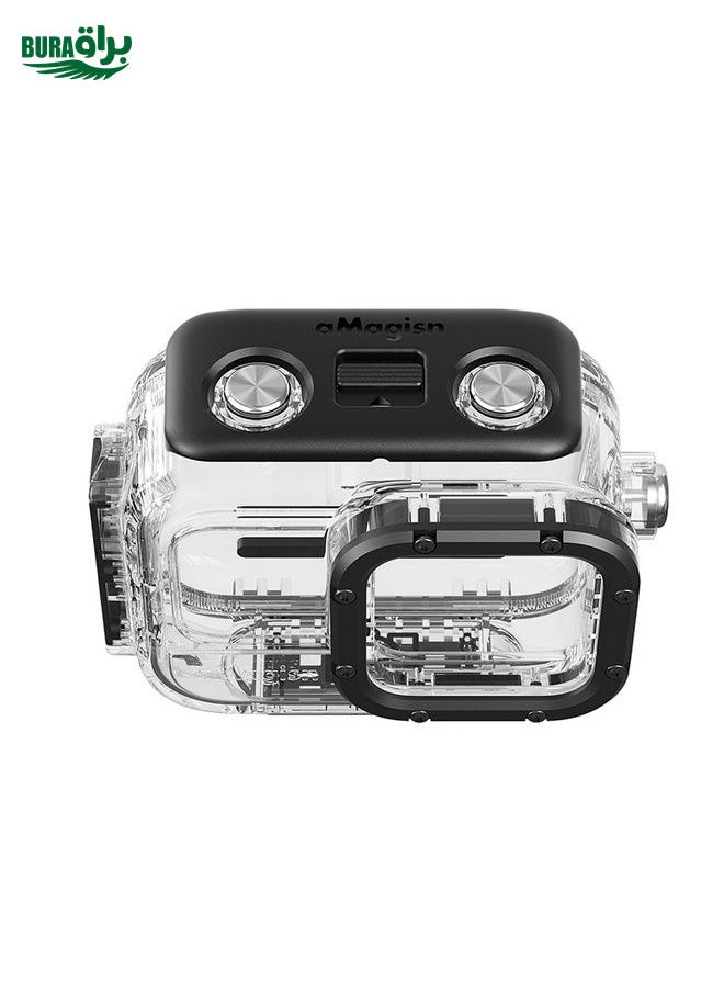 BURAQ For Insta360 Ace Pro aMagisn Horizontal and Vertical Shooting Dive Shell 60m Waterproof Shell Accessories  - Image 5