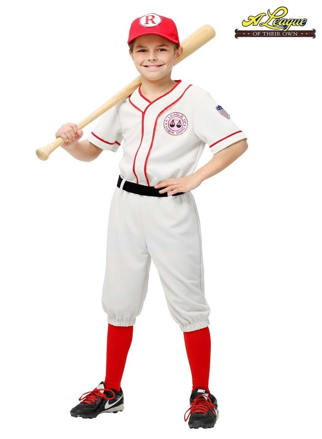 Fun Costumes A League of Their Own Jimmy Costume for Kids | Vintage Baseball Player Uniform | Rockford Peaches Costume - Multicolor - Large (12-14) - Image 2