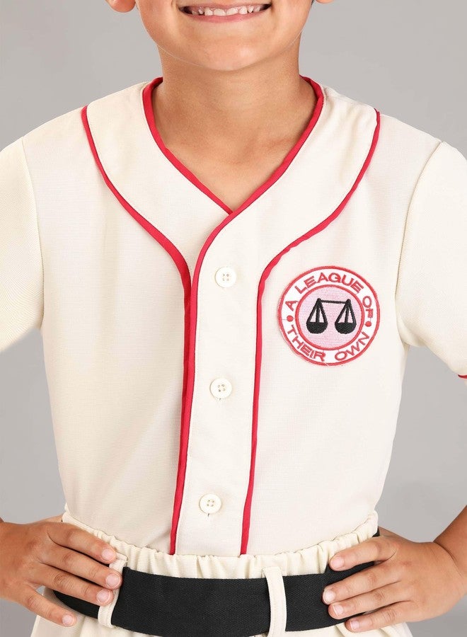 Fun Costumes A League of Their Own Jimmy Costume for Kids | Vintage Baseball Player Uniform | Rockford Peaches Costume - Multicolor - Large (12-14) - Image 4