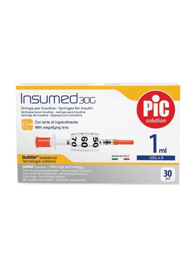 PIC Pic Insumed Insulin Syringe 1Ml G30 30'S 