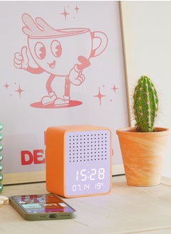 Steepletone Steepletone Rise Play Digital Alarm Clock Bluetooth Speaker Customizable Display Temperature Reading Home Decor  - Image 2