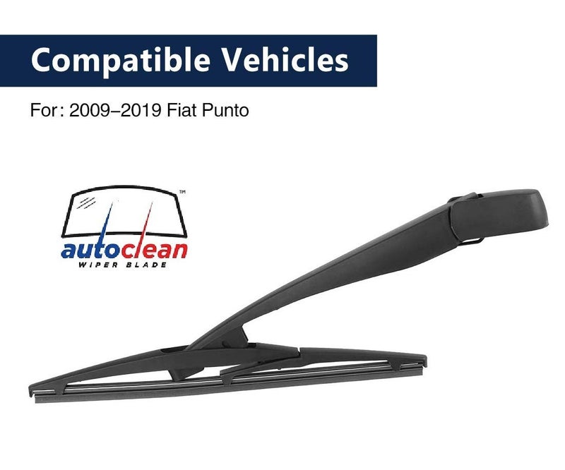 AutoClean Front Wiper Blade + Rear Wiper Arm with Blade Compatible With Punto (FRONT + REAR SET) - Image 3