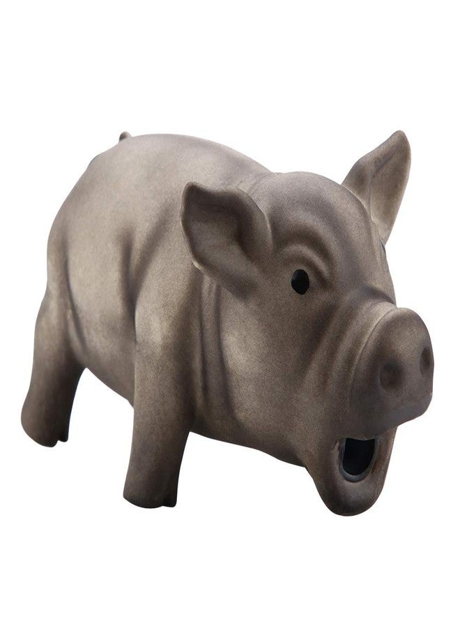 Ichiias Dog Chew Toy Cute Pig Grunting Squeak Latex Dog Puppy Toy(Black) - Image 1