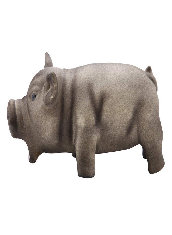 Ichiias Dog Chew Toy Cute Pig Grunting Squeak Latex Dog Puppy Toy(Black) - Image 3