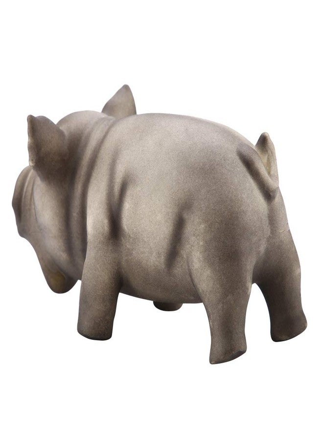 Ichiias Dog Chew Toy Cute Pig Grunting Squeak Latex Dog Puppy Toy(Black) - Image 4