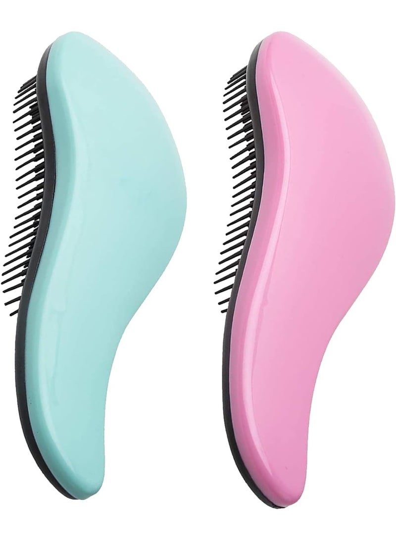 فرشة شعر متعددة الألوان – لفك تشابك الشعر بلطف، مناسبة للشعر الجاف والمبلل، لطيفة على فروة الرأس وتقلل التقصف، مناسبة لكل أنواع الشعر - Image 5