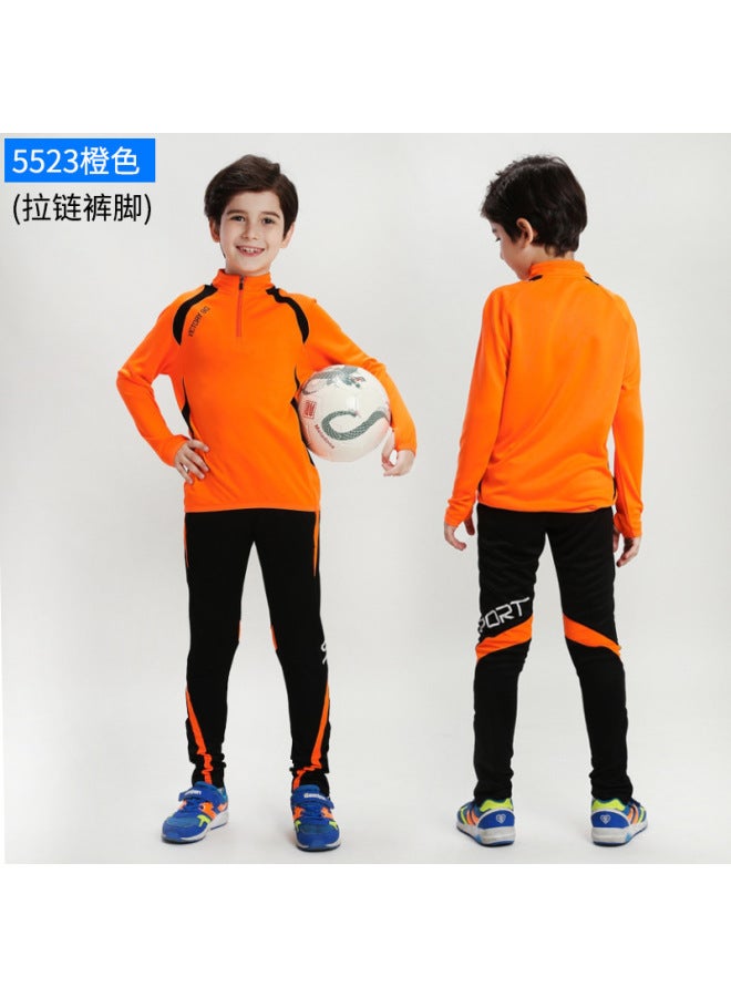 Children's Football Uniform Suit Long-sleeved Training Customized Primary And Secondary School Student Jerseys Men's And Women's Sports Autumn And Winter Team Uniforms Class Uniforms