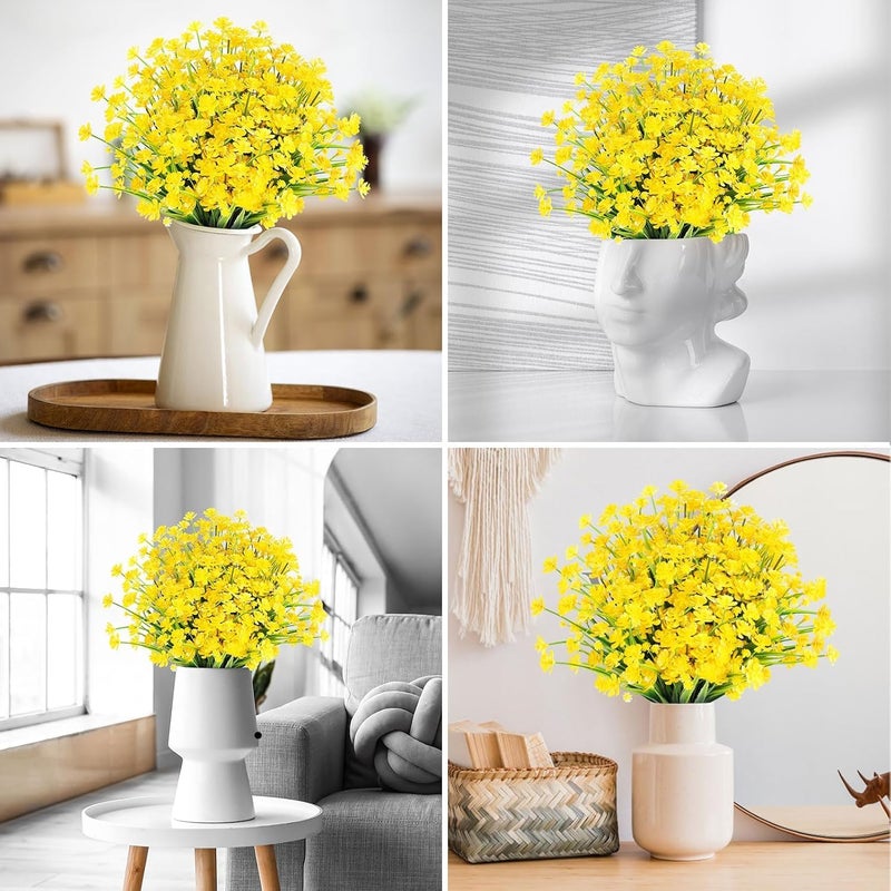 jaffiust 24PCS Artificial Flowers for Outdoor,No Fade Fake Plastic Flowers Faux Plants for Decoration Hanging Planters Indoor Outside Garden Porch Window Box Home Wedding Farmhouse - Image 4