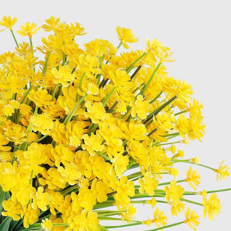 jaffiust 24PCS Artificial Flowers for Outdoor,No Fade Fake Plastic Flowers Faux Plants for Decoration Hanging Planters Indoor Outside Garden Porch Window Box Home Wedding Farmhouse - Image 5