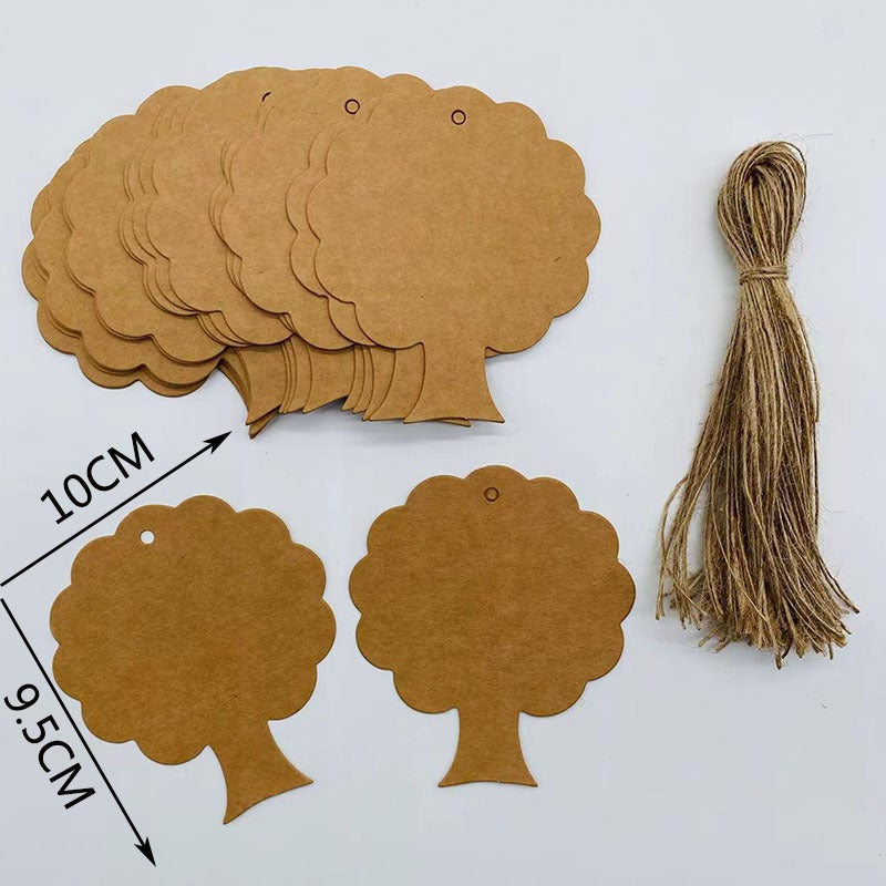 Kraft Paper Blank Card Graffiti Card Kindergarten Partition Card Holiday Packaging Gift Card Greeting Card Decoration Tag - Image 1
