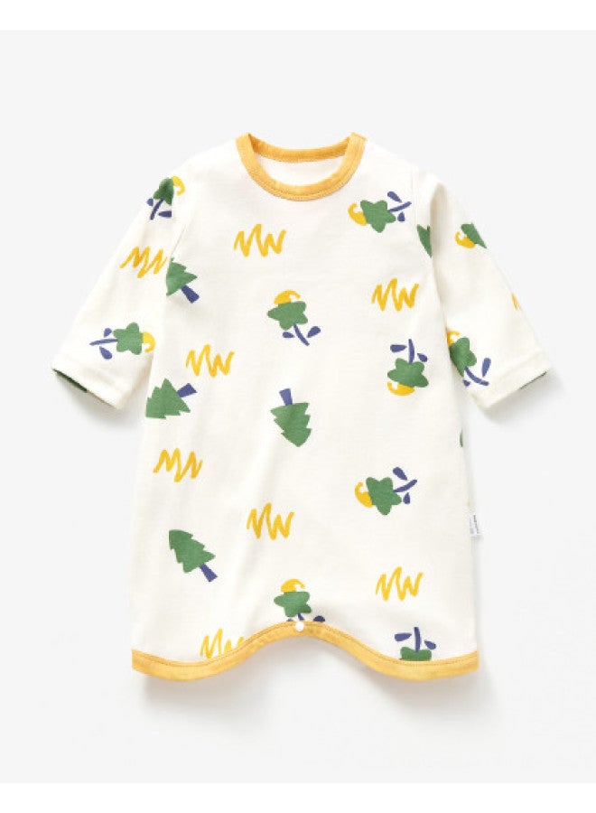Doxiluka Spring/autumn Baby Sleep Gown - Cotton Long-sleeve Romper With Kick-proof Design, Infant Sleep Dress To Prevent Chilling, Home Loungewear For Boys & Girls - Image 1