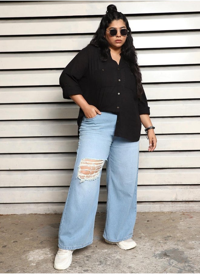 HIGH STAR - Women Black Shirts - Image 1