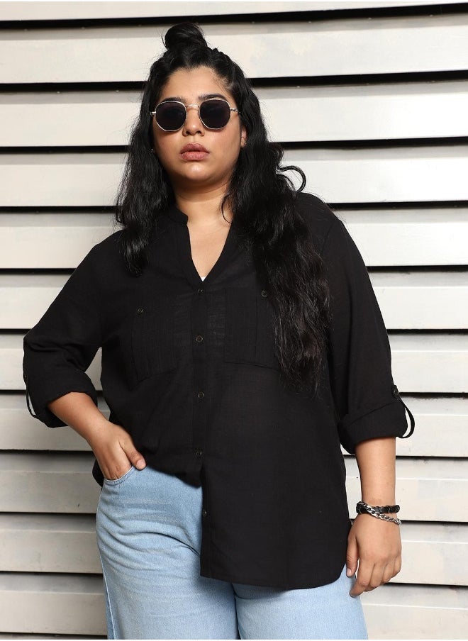 HIGH STAR - Women Black Shirts - Image 1