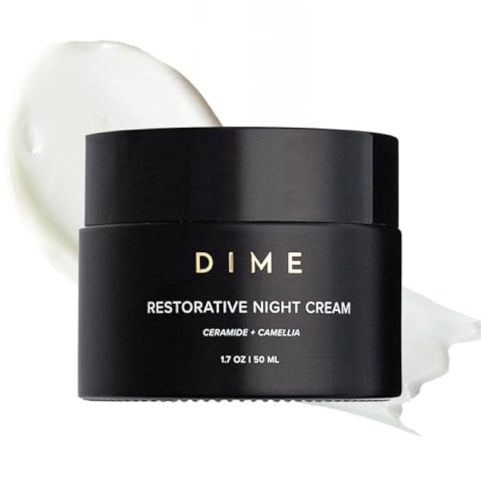 DIME Beauty Restorative Night Cream, Facial Moisturizer with Ceramides and Sea Buckthorn, 1.7 oz / 50 ml in Pump - Image 1
