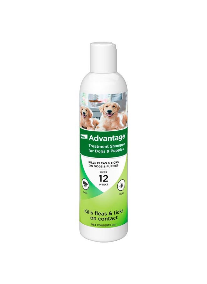 Advantage Dog Flea & Tick Shampoo for Puppies & Adult Dogs | Kills Fleas & Ticks | 8 oz.  - Image 1