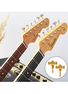 Heavy-Duty Metal Guitar Roller String Retainers (2-Piece Set) - Precision String Guide & Trees Replacement for Electric Guitars | Musical Instrument Accessories