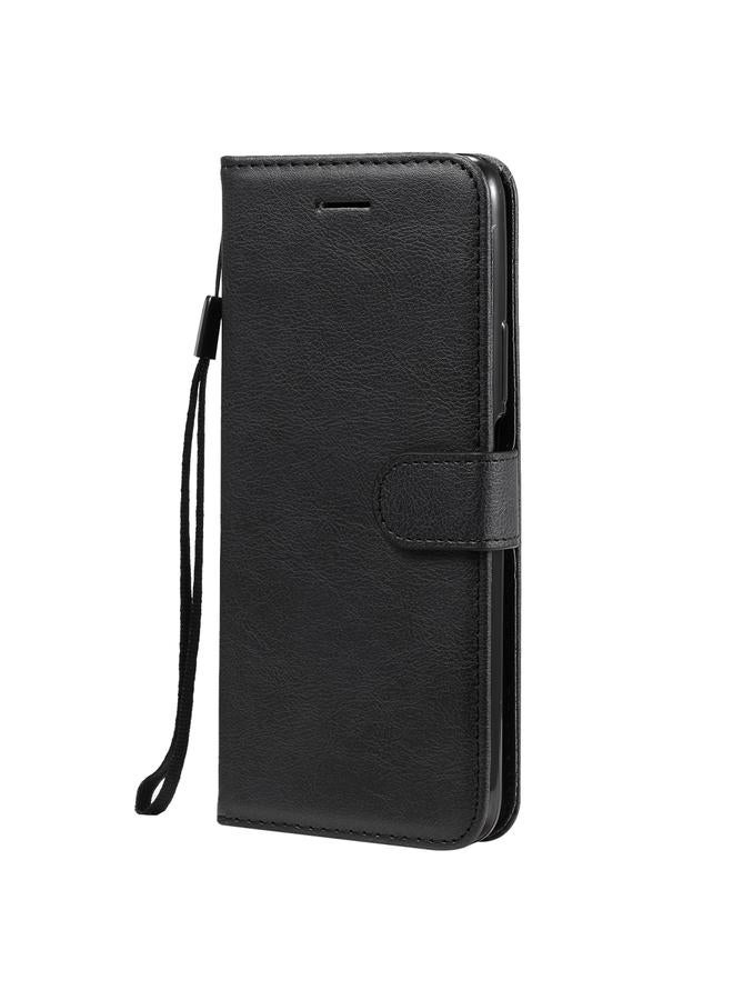 زبون جراب لهاتف Huawei nova 7 SE / P40 Lite 5G، جراب جلدي واقي قابل للطي أفقيًا بلون سادة مع حامل وفتحات للبطاقات ومحفظة وحبل - Image 2