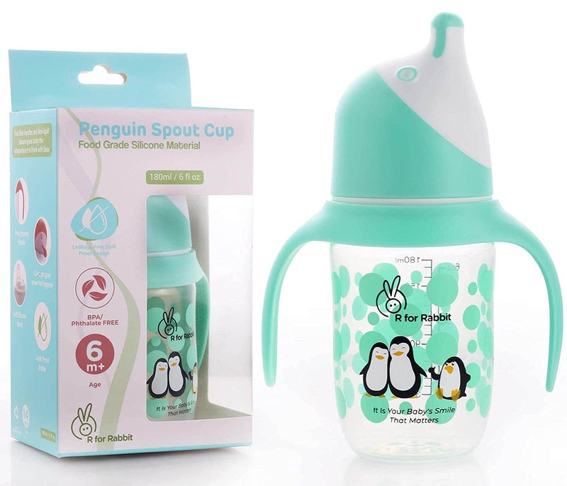 R for Rabbit Penguin Spout Sipper Cup - 180 ml - Image 1