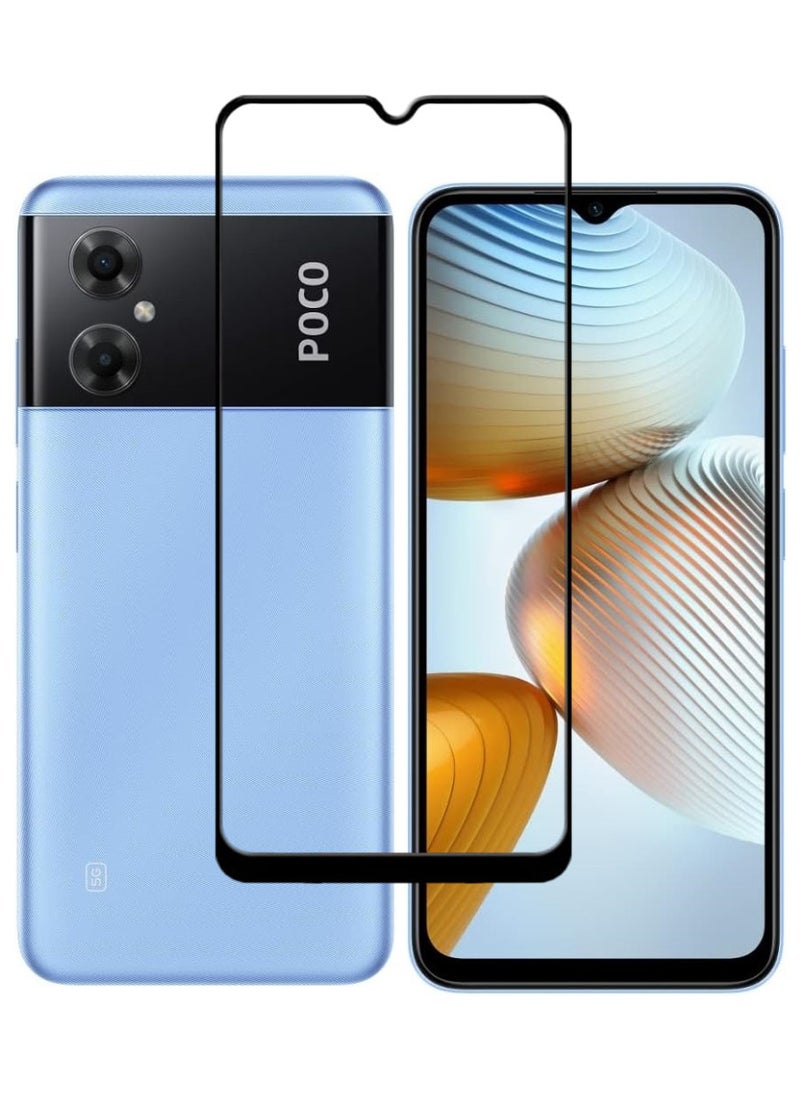 ACLIX Antistatic ESD Dustproof Premium Quality High Definition Tempered Glass Screen Protector Designed For Xiaomi Poco M4 5G - Image 1