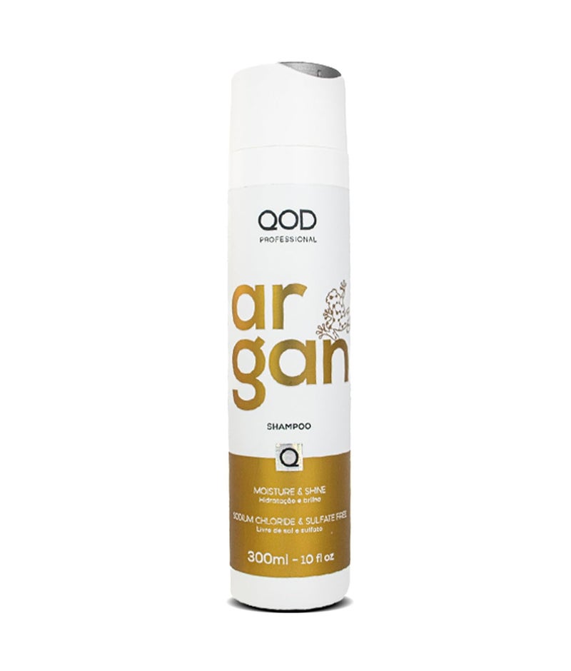 QoD ARGAN SHAMPOO 300ML- 10fl oz/FOR DRY, DAMAGED, FRIZZY AND DULL HAIR/PROMOTES SHINE AND SOFTNESS - Image 1