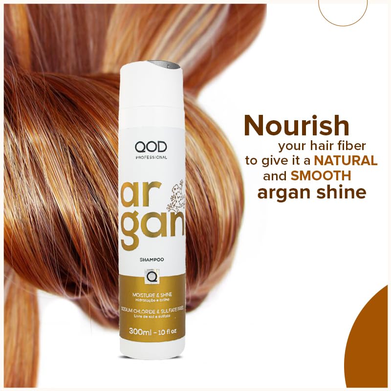 QoD ARGAN SHAMPOO 300ML- 10fl oz/FOR DRY, DAMAGED, FRIZZY AND DULL HAIR/PROMOTES SHINE AND SOFTNESS - Image 3