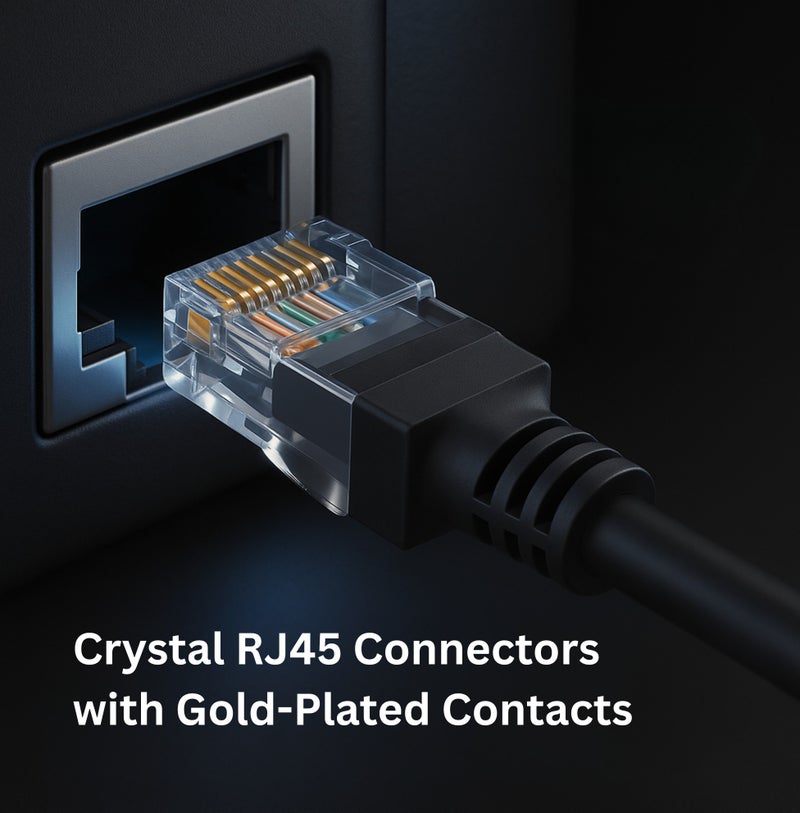 COMPIX Ethernet Cable Cat6 3M, High-Speed 1000Mbps 250MHz Double Shielded LAN Cable, Silver-Plated & Fluke-Tested, Supports PC, PS5/PS4, Smart TV, Router, Modem, Hub, Switch, Laptop, Gaming Accessories - Image 4