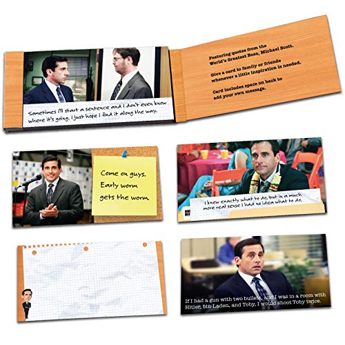 Papersalt The Office Merchandise Dwight Schrute and Michael Scott Wisdom Notes Funny Quotes from The Office TV Series, Set of 2 - Image 3