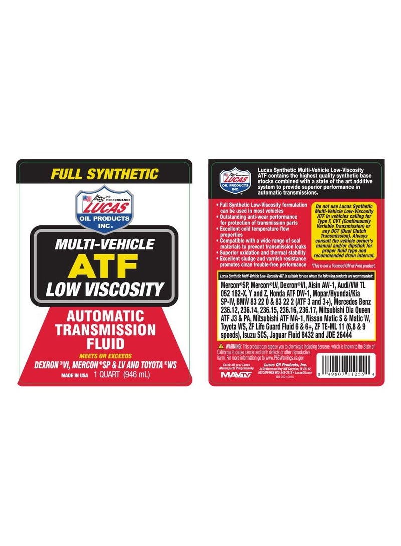 LUCAS OIL Automatic Transmission Fluid - Image 2