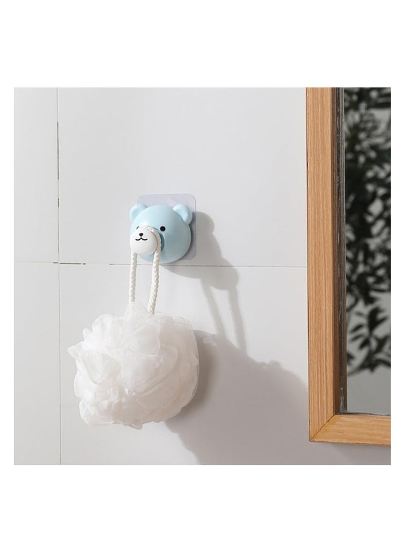 SYOSI Creative Adhesive Coat Hook, 4pcs Cute Animal Key Hooks, Wall Mounted Hooks for Keys, Towels, and Accessories, Pop-up Key Holder for Bedroom, Bathroom, Dorm, or Office - Image 3