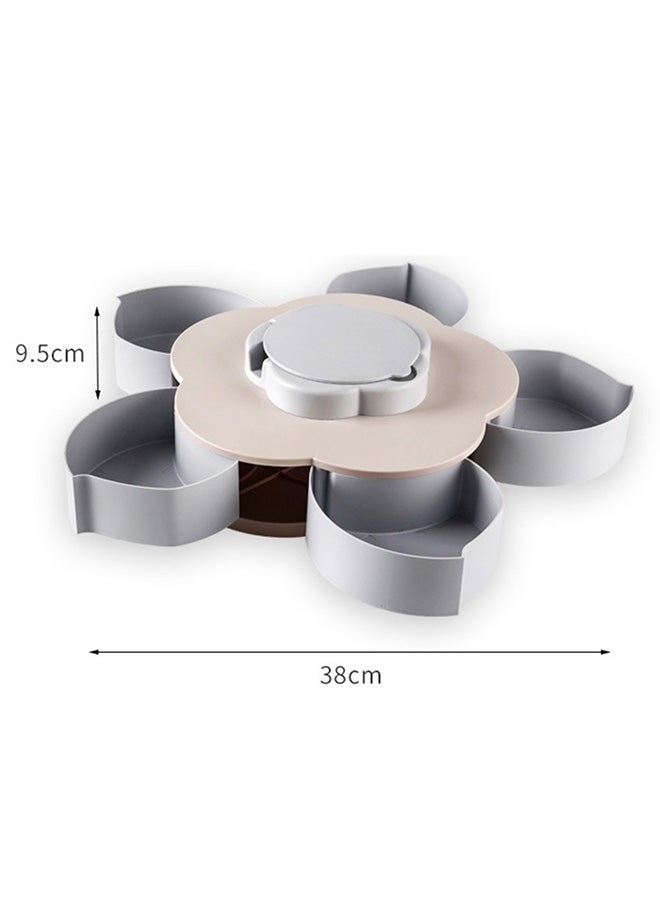 Grey/Blue Flower Petal Candy Storage Box 38cm - Image 5