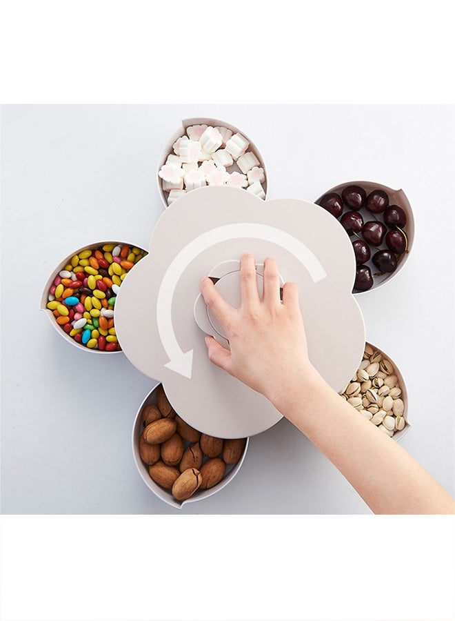 Grey/Blue Flower Petal Candy Storage Box 38cm - Image 2