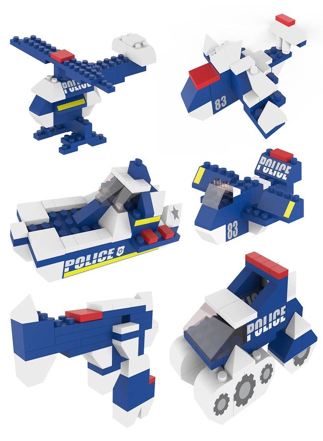 Webby 6 in 1 Police ABS Building Blocks Kit, Adventure Play Set, Fun Creative Toy Set for 5+ Years Kid (169 Pcs) Multicolor - Image 2