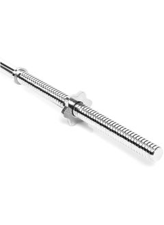 Generic 150CM-Chromed Straight Barbell Dumbbell Weightlifting Bar with Spin Locks  - Image 4