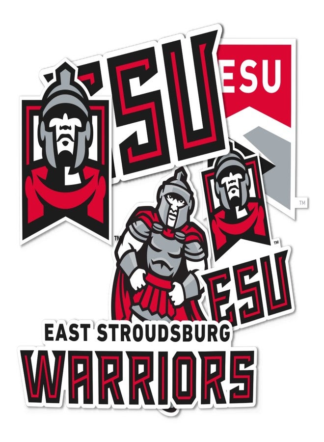 Desert Cactus East Stroudsburg University of Pennsylvania ESU Warriors Sticker Vinyl Decals Laptop Water Bottle Car Scrapbook Sheet T2 (Type 2) - Image 2