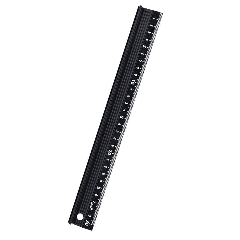 L Shaped 30cm Aluminum Alloy Ruler Non Slip Base for Straight Cutting and DIY Projects - Image 5
