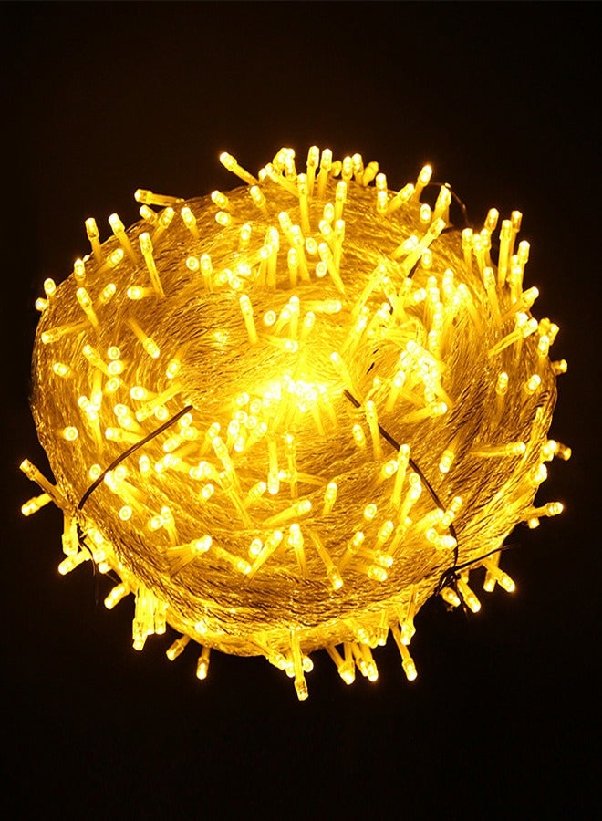 ZCM-HAPPY Warm White Festival Starry Decoration String Lights 50 Meters 400 Lights Plug-in Model  - Image 1