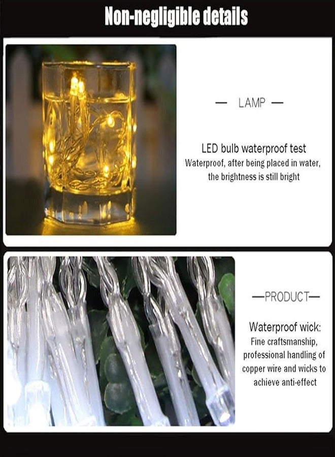 ZCM-HAPPY Warm White Festival Starry Decoration String Lights 50 Meters 400 Lights Plug-in Model  - Image 3